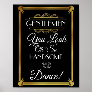 Art Deko Mens Badezeichen