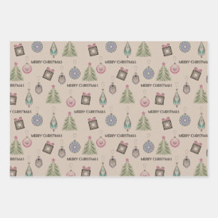 Art Deko Modernes Dekor Vintages Handwerk Geschenkpapier Set