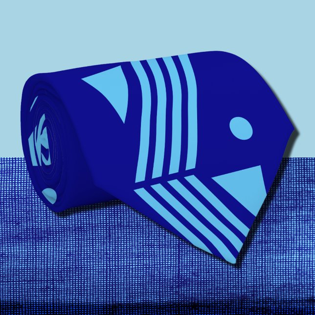 Art Deko-Muster - dunkelblau Krawatte (Von Creator hochgeladen)