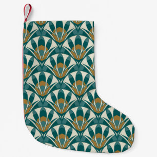 Art Deko nahtlose abstrakte Blumenmuster. Dekorati Kleiner Weihnachtsstrumpf