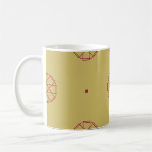 Art Deko - nahtloser Musterhintergrund. abstrakt Kaffeetasse