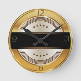 Art Deko Runde Wanduhr