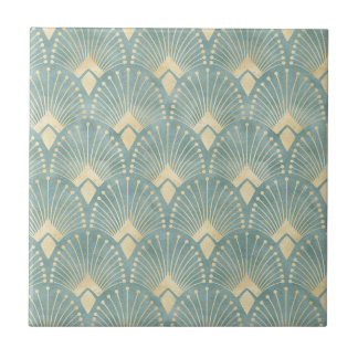 Art Deko,Salbei Green,Creme,1920er,Vintag,elegant, Fliese
