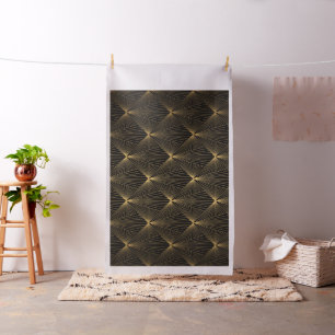 Art Deko,schwarzes Gold,schick,elegant,elegant,ele Stoff
