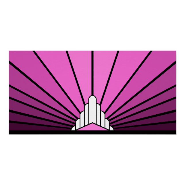 Art Deko sun pink (Vorderseite)