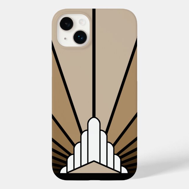 Art Deko sun tan Case-Mate iPhone Hülle (Rückseite)