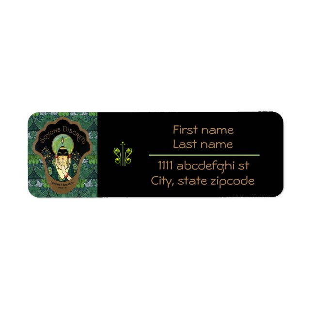 Art Deko verschleiert Frau Vintag (Vorne)