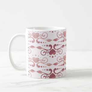 Art Deko, Vintage elegante Tapete. Kaffeetasse