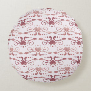 Art Deko, Vintage elegante Tapete. Rundes Kissen