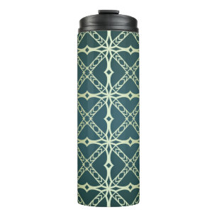 Art-Deko Vintage nahtlose geometrische Muster. Vin Thermosbecher