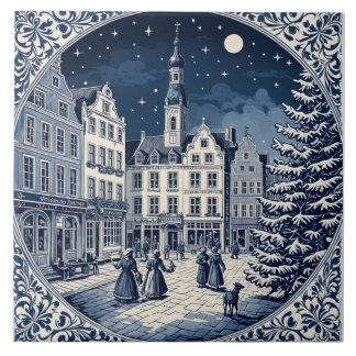 Art Delft Winter/Weihnachten 5 Fliese