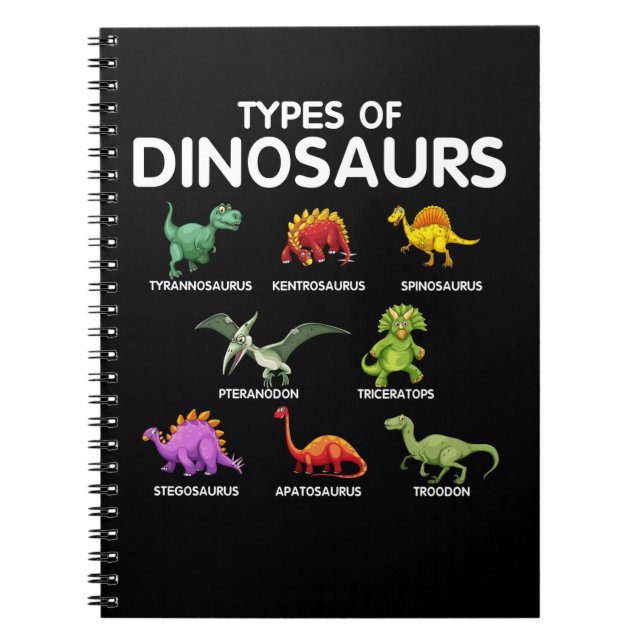 Art der Dinosaurier-Dino-Identifizierung Notizblock (Vorderseite)