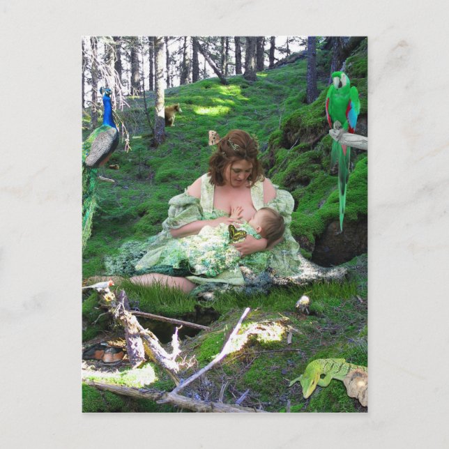 Art der Empress-Tarot-Karte Postkarte (Vorderseite)