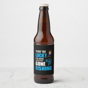 Art der Fischerei Ich hätte den Fischfang verbiete Bierflaschenetikett