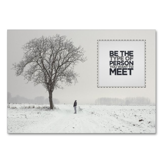 Art der Person Tischnummer (Vorderseite)