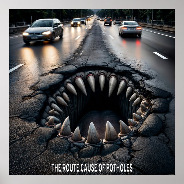 Art der Potholes Poster (Vorne)