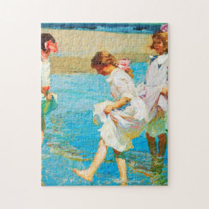 Art der Szene am Strand von Edward Henry Potthast Puzzle
