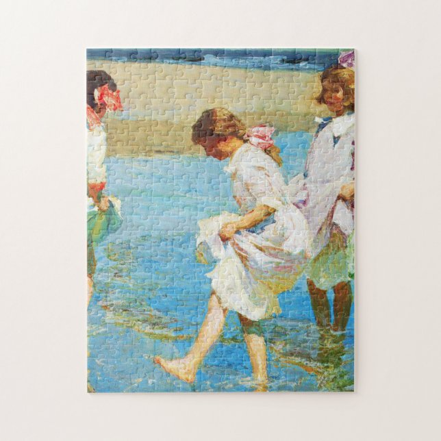 Art der Szene am Strand von Edward Henry Potthast Puzzle (Vertikal)