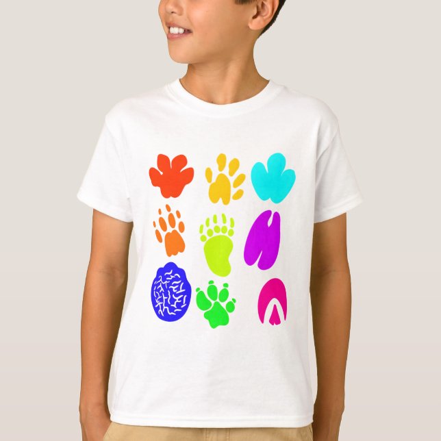 Art der Tierpawprints T-Shirt (Vorderseite)