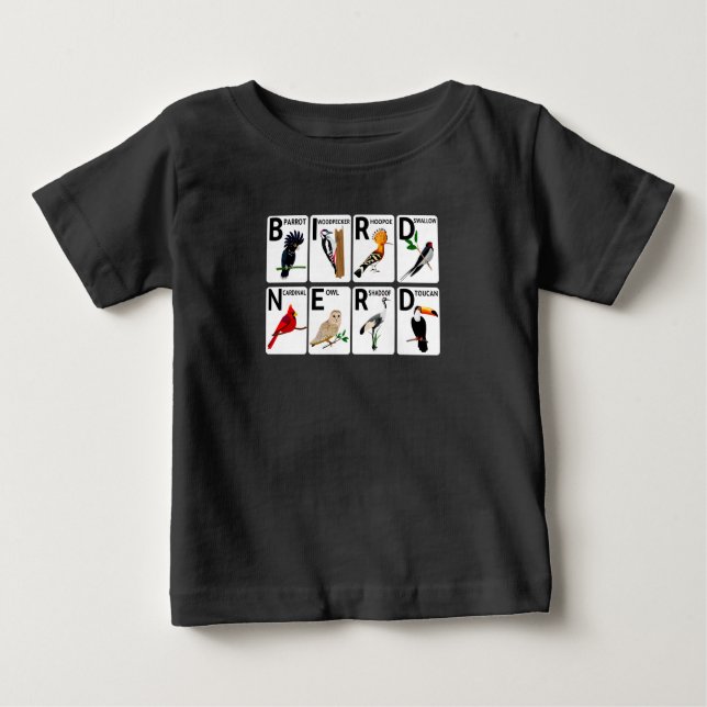 Art der Vögel Baby T-shirt (Vorderseite)