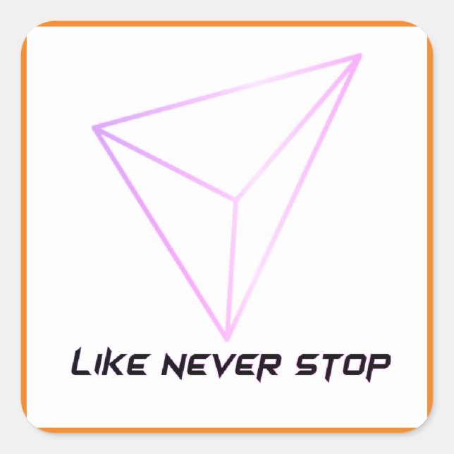 Art des Aufklebers für Schreibwaren und Sport Quadratischer Aufkleber (Vorderseite)