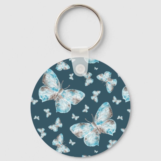 Art des Butterfly-Handdrucks Schlüsselanhänger (Vorderseite)