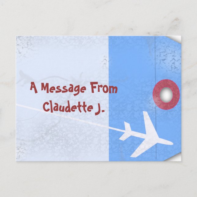 Art des Gepäcks Postkarte (Vorderseite)