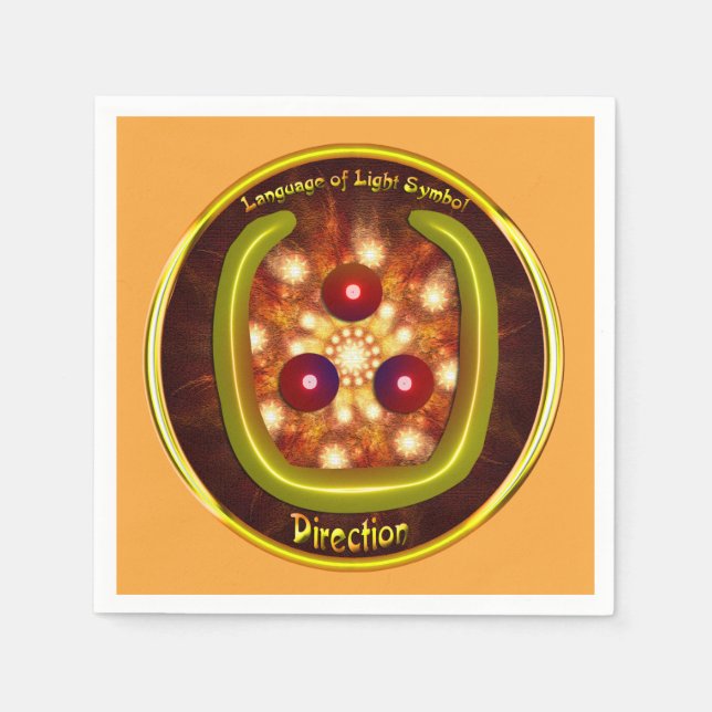 Art des Richtungszeichens Serviette (Vorderseite)