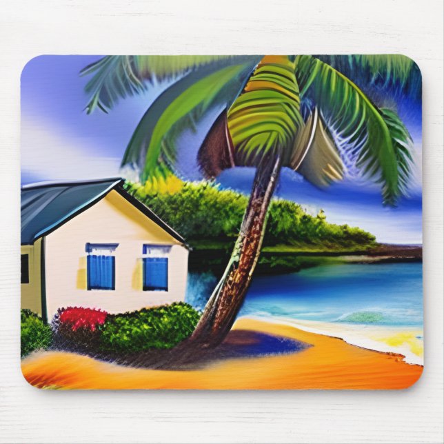 Art des Strandbades Mousepad (Vorne)