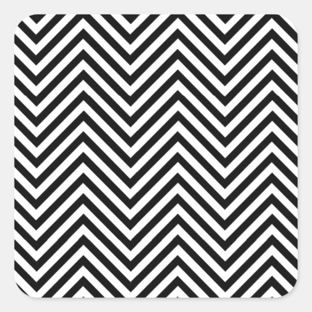 Art Design Muster Moderne klassische Fliesen Schön Quadratischer Aufkleber (Vorderseite)
