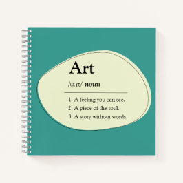 Art Dictionary Style Notebook & Sketchbook Notizbuch