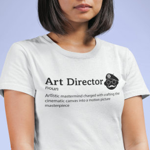 Art Director Definition Light Mode - Filmemacher T-Shirt