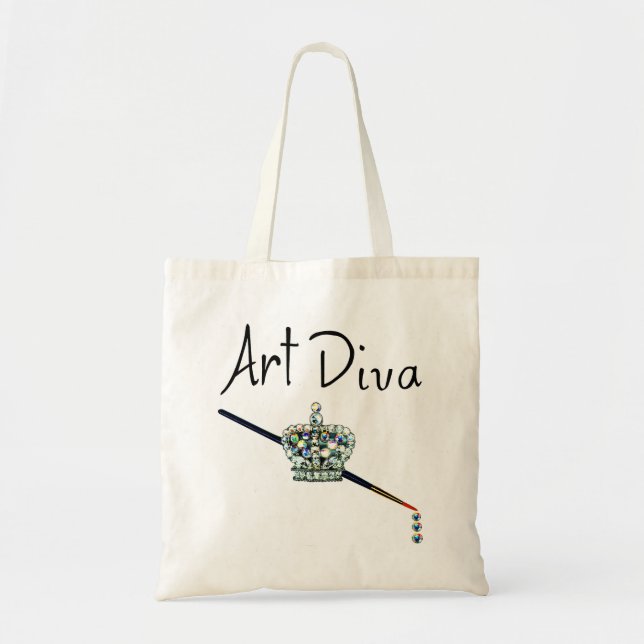 "Art Diva" Tote Bag Tragetasche (Vorne)
