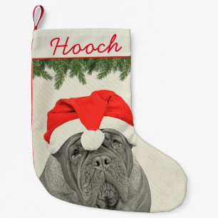 Art Dogue de Bordeaux Vintage Kleiner Weihnachtsstrumpf