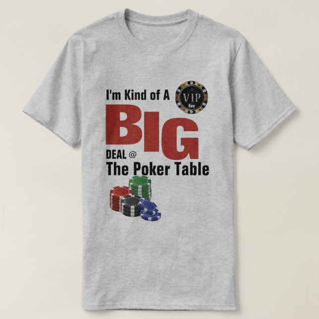 Art eines BIG-Deal-Poker-T - Shirt (Design vorne)