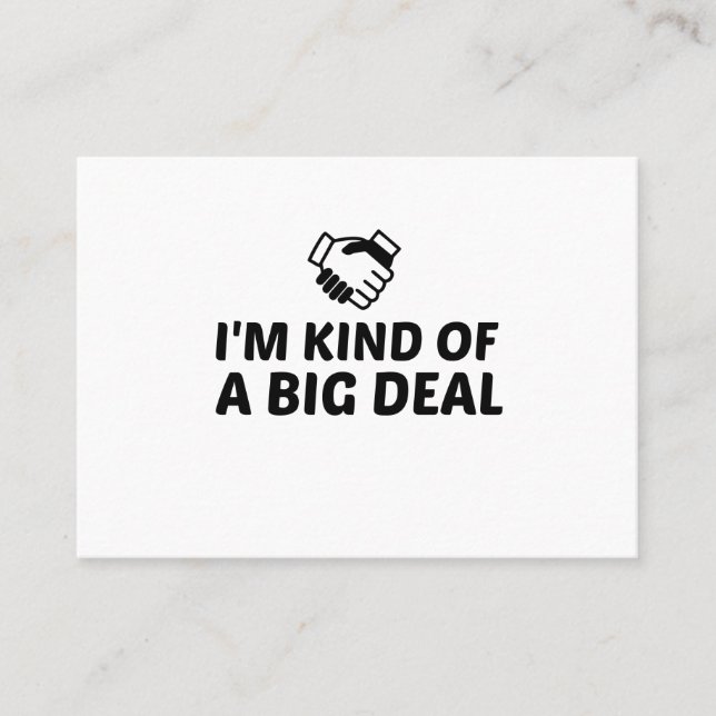 ART EINES GROSSEN GESCHÄFTS VISITENKARTE (Vorderseite)