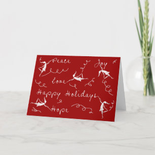 Art Fairies Happy Holidays Feiertagskarte