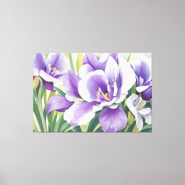 *~* ART Fantasy Floral TV2 Stretched Canvas Print Leinwanddruck (Vorderseite)
