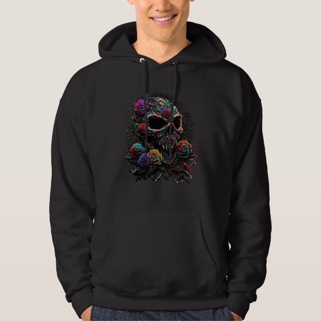 Art flowers colourful motif artwork hoodie (Vorderseite)