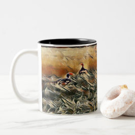 Art Gänse und Duck Roam Zweifarbige Tasse