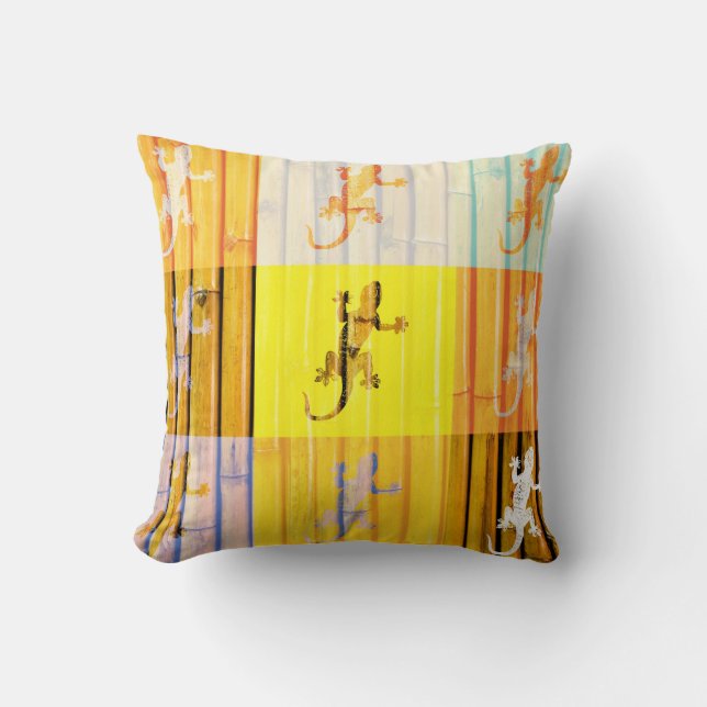 Art Geckos Pillow Kissen (Vorderseite)