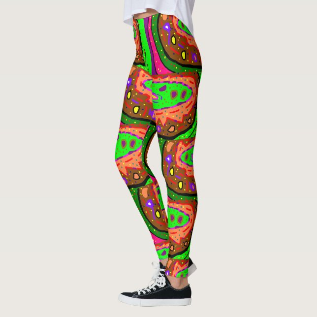 Art gemusterte Leggings Einzigartiges Design gemis (Links)