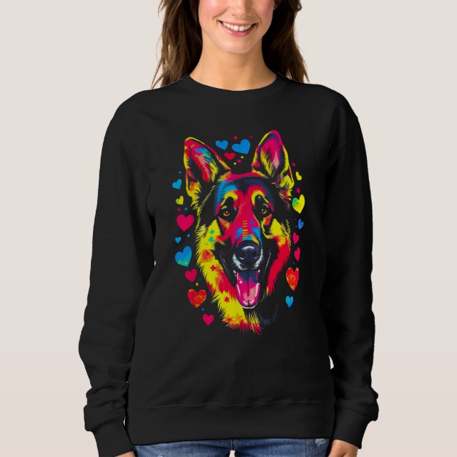 Art German Shepherd Dog  1 Sweatshirt (Vorderseite)