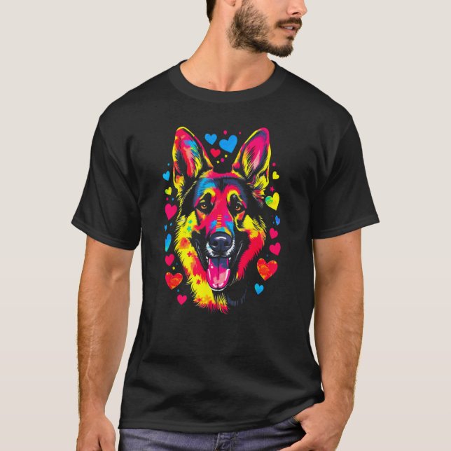Art German Shepherd Dog  1 T-Shirt (Vorderseite)