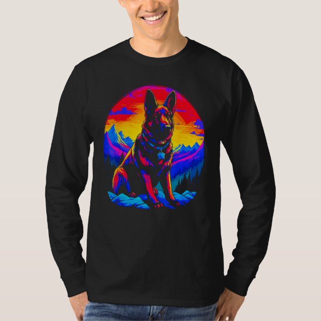 Art German Shepherd Dog T-Shirt (Vorderseite)