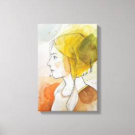 Art Girl | Zazzle_Growshop. Leinwanddruck