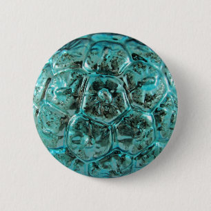 Art Glass Aqua Selten Dekoration Weihnachtsball Button