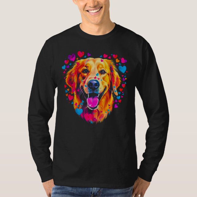 Art Golden Retriever Dog  Best Friend T-Shirt (Vorderseite)