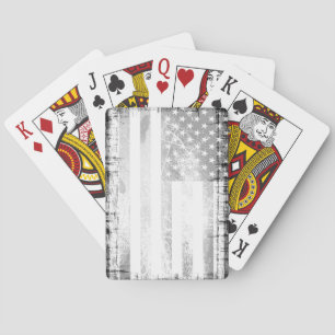 Art Grunge Amerikanische Flagge Spielkarten