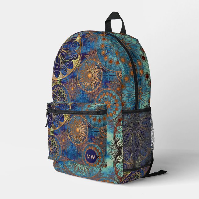 Art Grunge Bedruckter Rucksack (Rückseitige Ecke Rechts)